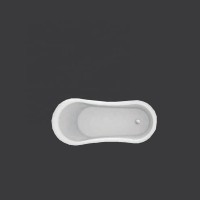 Hot Sale Modern White Acrylic Solid Surface Stone Resin Freestanding Oval Bathtub