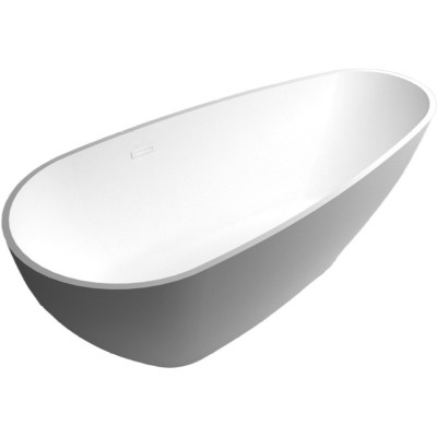 Hot sale matt white bathroom solid surface bathtub