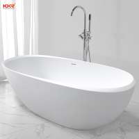 Hotel Bathroom Modern Simple Design Freestanding Customized Solid Surface Free Standing Bathtub