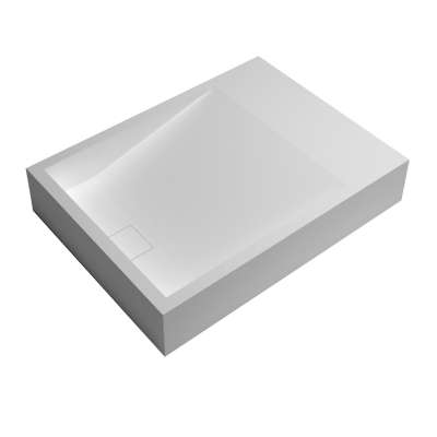 triangular above counter stone resin sink and bathroom basins