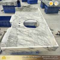 StoneMarkt China commercial bathroom marble countertop with sinks and basins