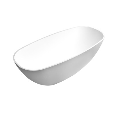 LLY solid surface freestanding  soaking bathtub