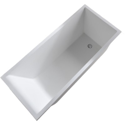 Rectangle  bulit-in  stone resin  bathtub