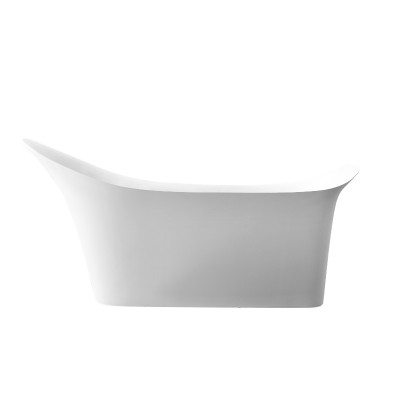 free standing Solid Surface artifical stone  bathtub in floor